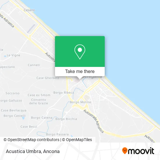 Acustica Umbra map