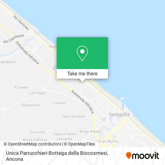 Unica Parrucchieri-Bottega della Biocosmesi map