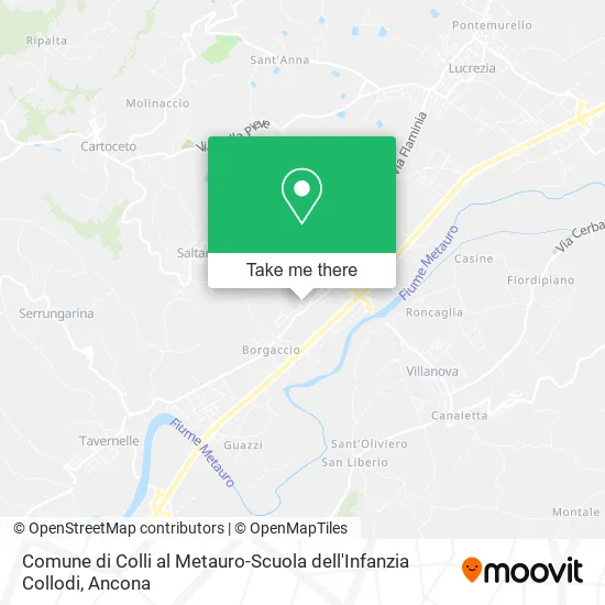 Comune di Colli al Metauro-Scuola dell'Infanzia Collodi map