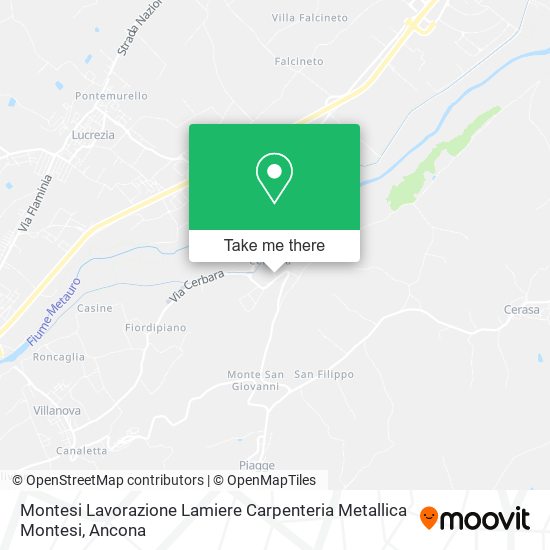 Montesi Lavorazione Lamiere Carpenteria Metallica Montesi map