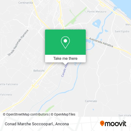 Conad Marche Soccooparl. map