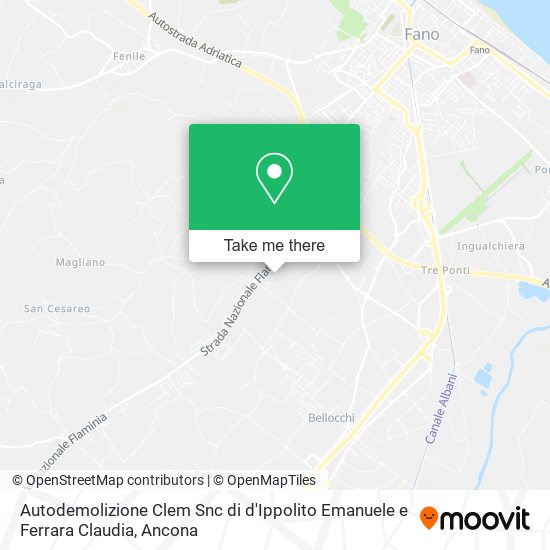 Autodemolizione Clem Snc di d'Ippolito Emanuele e Ferrara Claudia map