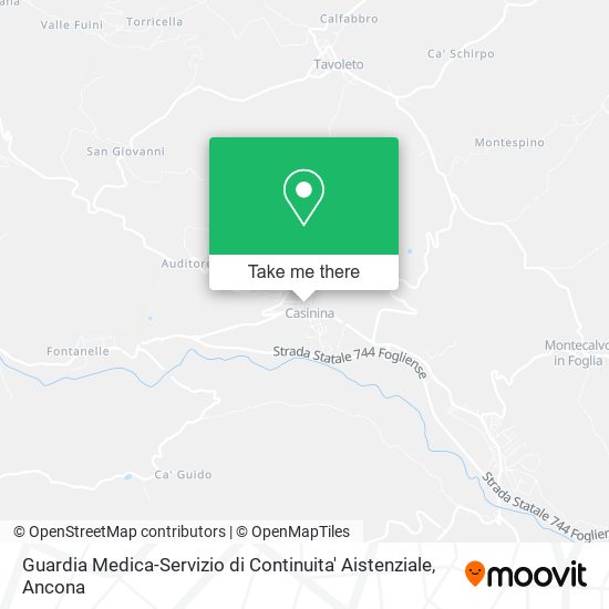 Guardia Medica-Servizio di Continuita' Aistenziale map