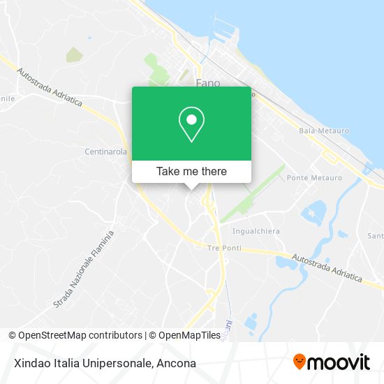 Xindao Italia Unipersonale map