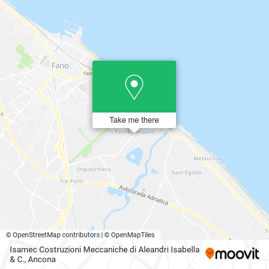Isamec Costruzioni Meccaniche di Aleandri Isabella & C. map