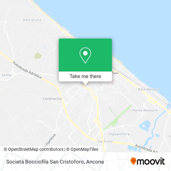 Società Bocciofila San Cristoforo map