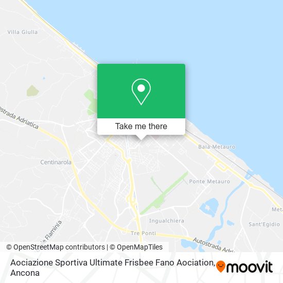 Aociazione Sportiva Ultimate Frisbee Fano Aociation map