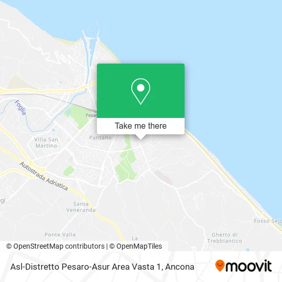 Asl-Distretto Pesaro-Asur Area Vasta 1 map