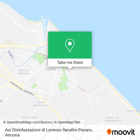 Asi Disinfestazioni di Lorenzo Serafini-Pesaro map