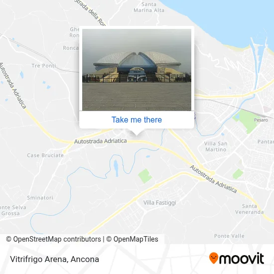 Vitrifrigo Arena map