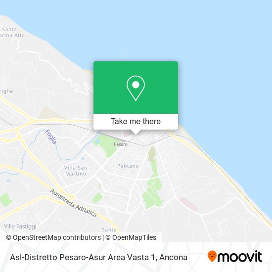 Asl-Distretto Pesaro-Asur Area Vasta 1 map