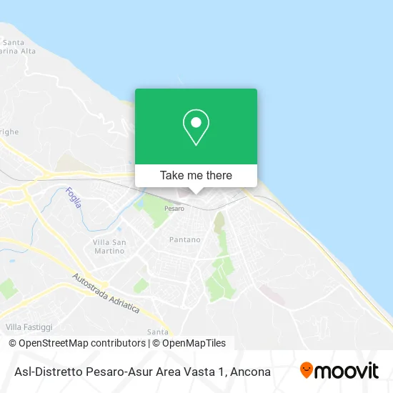 Asl-Distretto Pesaro-Asur Area Vasta 1 map