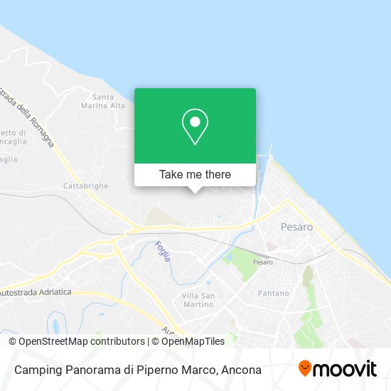 Camping Panorama di Piperno Marco map