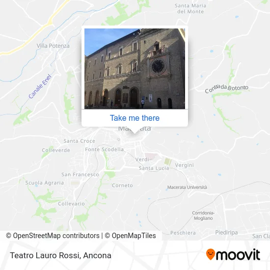 Lauro Rossi Theater map