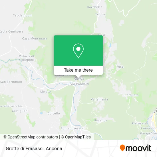 Grotte di Frasassi map