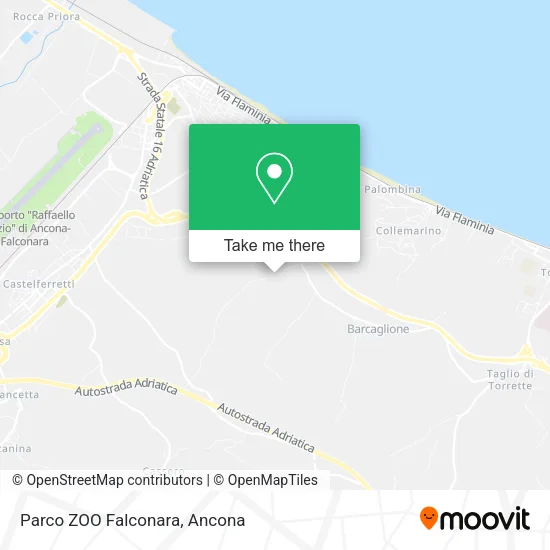 Parco ZOO Falconara map