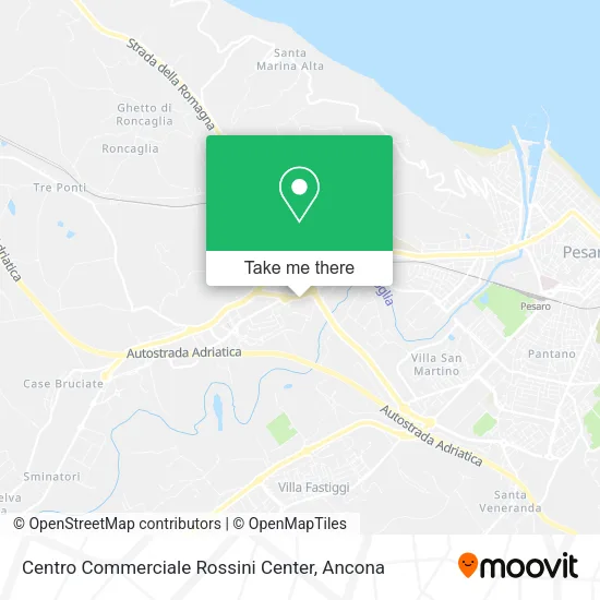 Centro Commerciale Rossini Center map