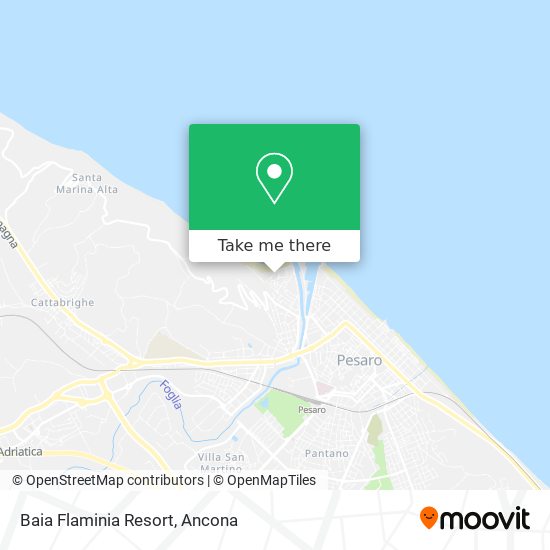 Baia Flaminia Resort map