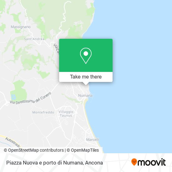 Piazza Nuova e porto di Numana map