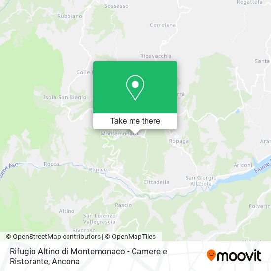 Rifugio Altino di Montemonaco - Camere e Ristorante map