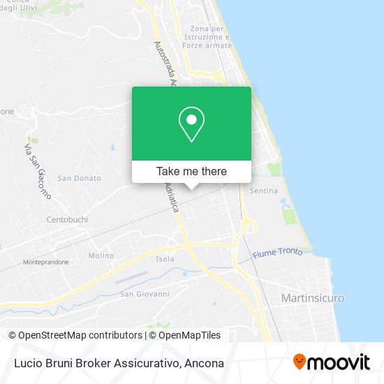 Lucio Bruni Broker Assicurativo map