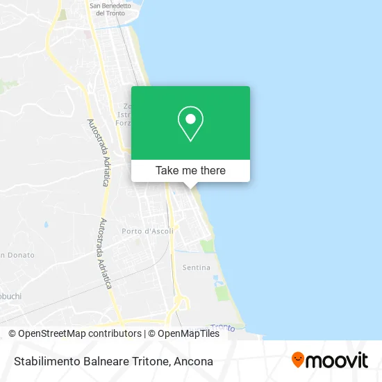 Stabilimento Balneare Tritone map