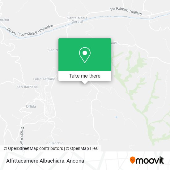 Affittacamere Albachiara map