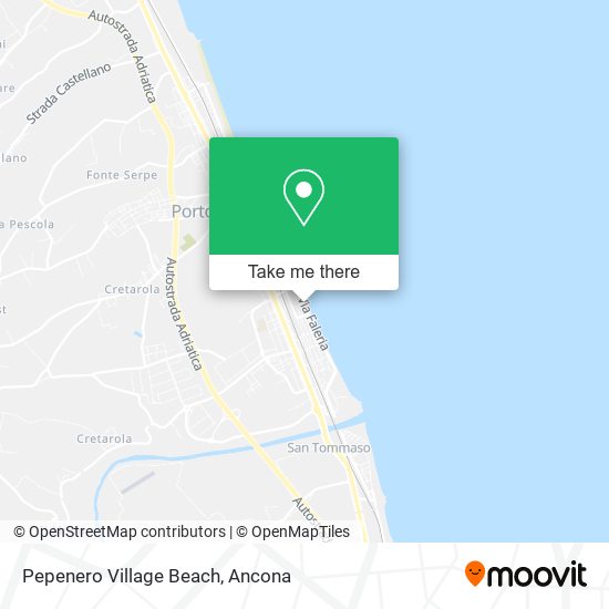 Pepenero Village Beach map