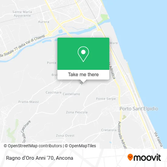 Ragno d'Oro Anni '70 map