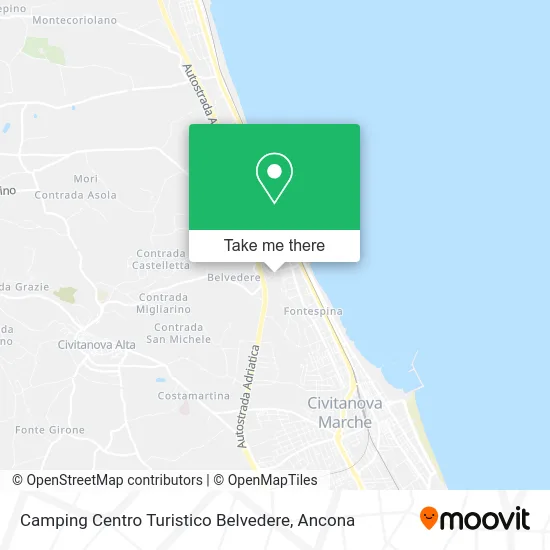 Camping Centro Turistico Belvedere map