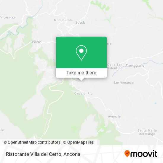 Ristorante Villa del Cerro map