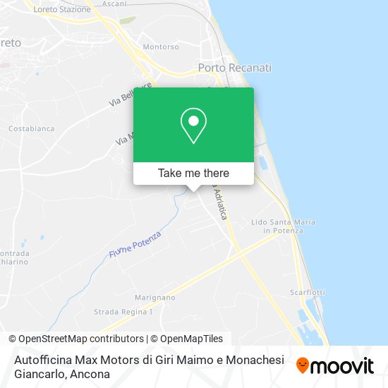 Autofficina Max Motors di Giri Maimo e Monachesi Giancarlo map