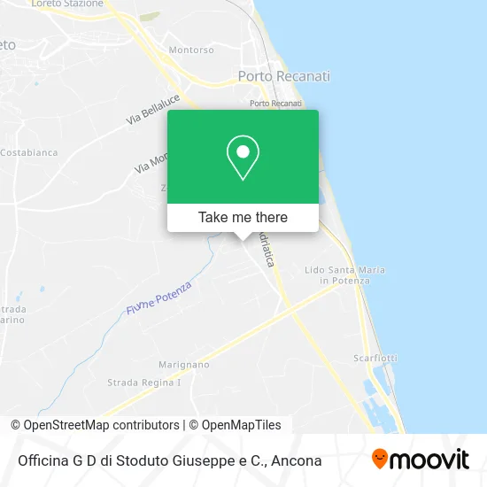 Officina G D di Stoduto Giuseppe e C. map