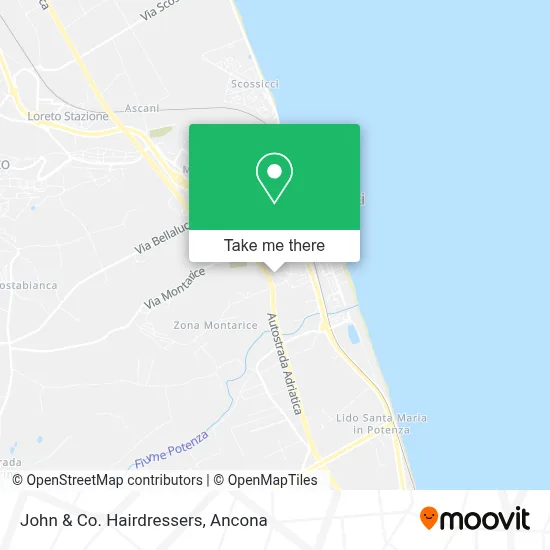 John & Co. Hairdressers map