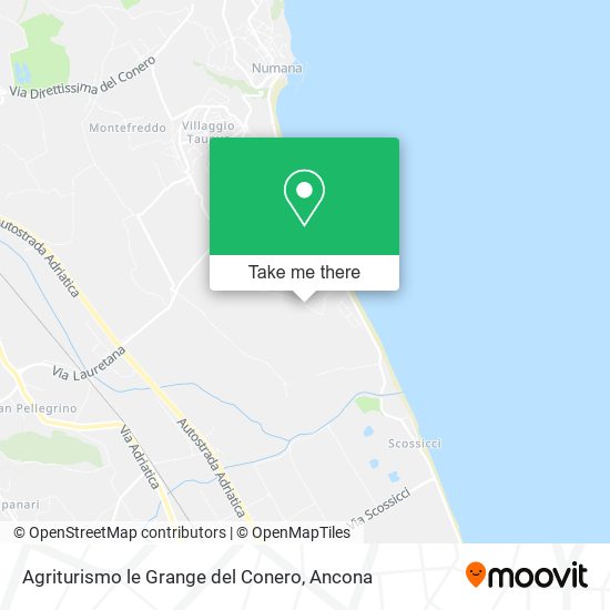 Agriturismo le Grange del Conero map