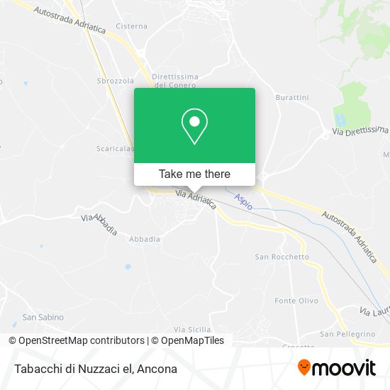 Tabacchi di Nuzzaci el map