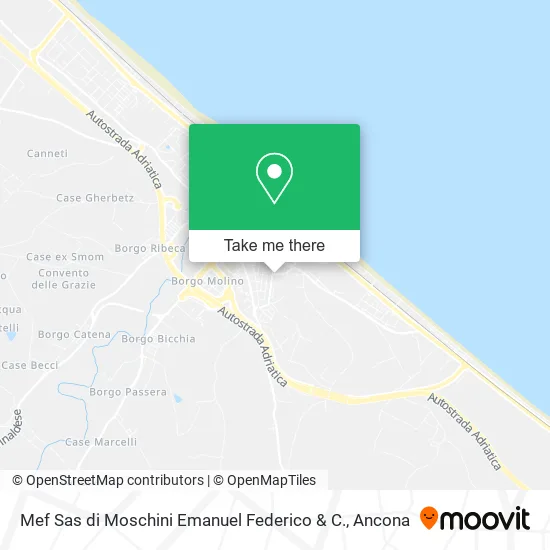 Mef Sas di Moschini Emanuel Federico & C. map