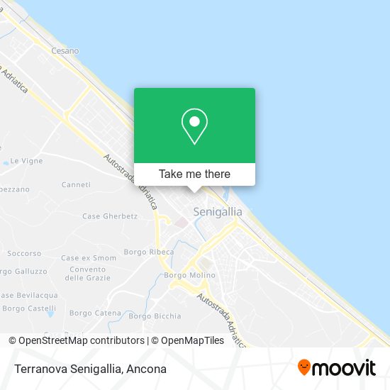 Terranova Senigallia map