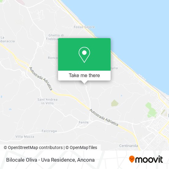 Bilocale Oliva - Uva Residence map