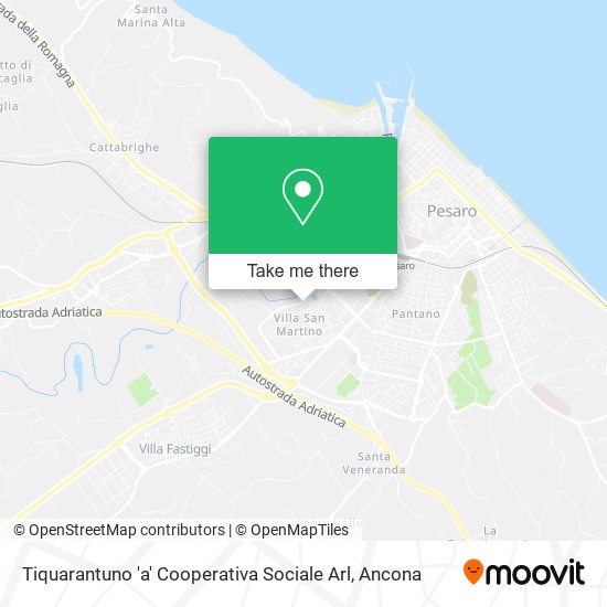 Tiquarantuno 'a' Cooperativa Sociale Arl map