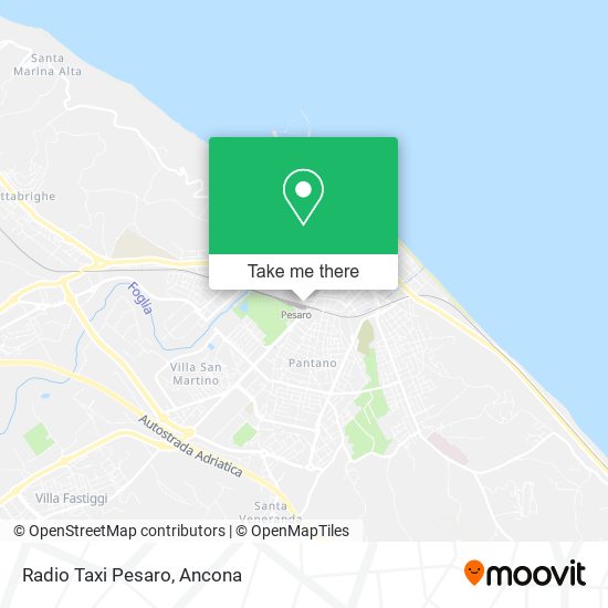 Radio Taxi Pesaro map