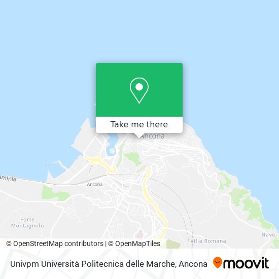 Univpm Università Politecnica delle Marche map