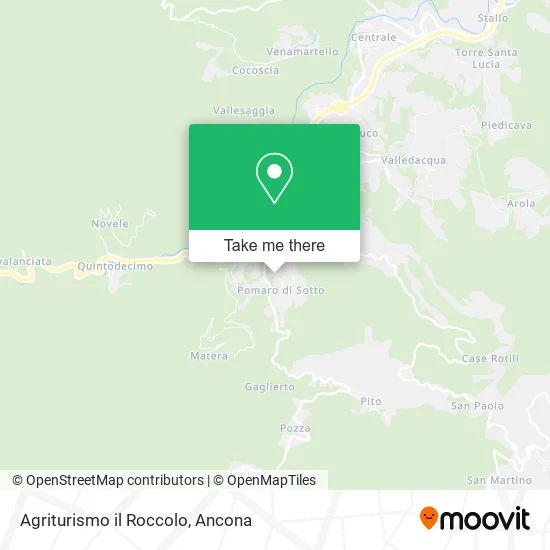 Agriturismo il Roccolo map