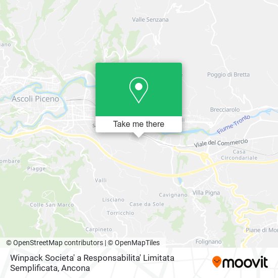 Winpack Societa' a Responsabilita' Limitata Semplificata map