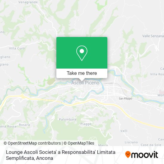 Lounge Ascoli Societa' a Responsabilita' Limitata Semplificata map