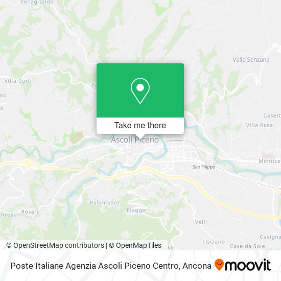 Poste Italiane Agenzia Ascoli Piceno Centro map