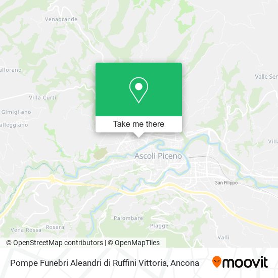 Pompe Funebri Aleandri di Ruffini Vittoria map