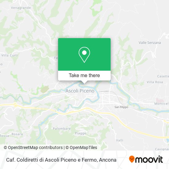 Caf. Coldiretti di Ascoli Piceno e Fermo map