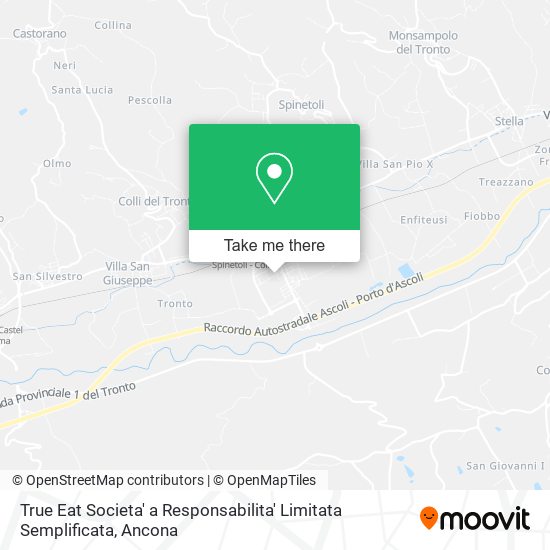 True Eat Societa' a Responsabilita' Limitata Semplificata map