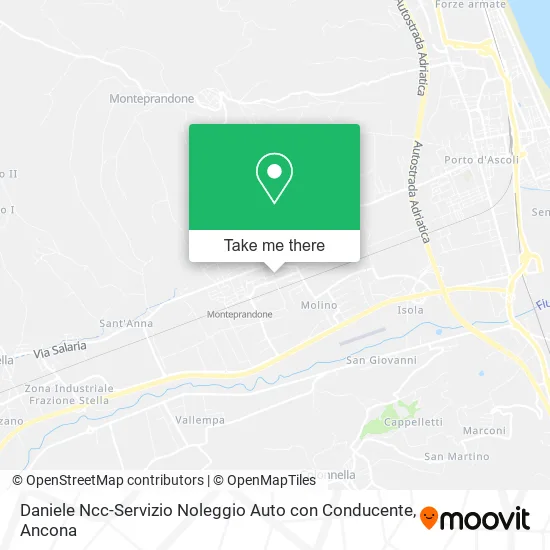 Daniele Ncc-Servizio Noleggio Auto con Conducente map